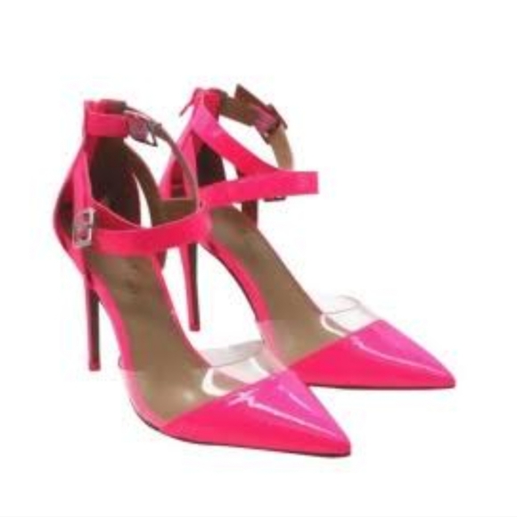 Wild Pair Shoes - NWT Wild Pair HOT pink heels 6.5